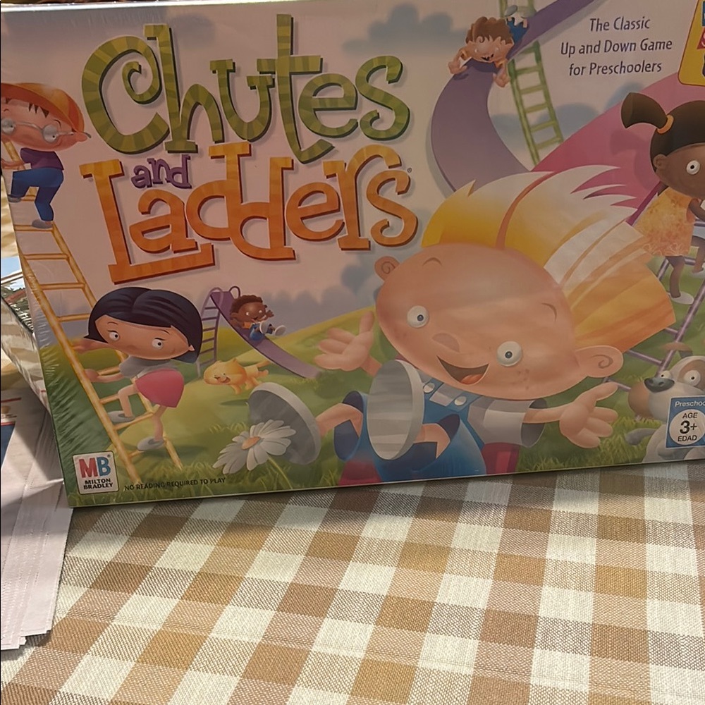 NWT Chutes and Ladders Board Game by MB Games